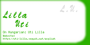 lilla uti business card
